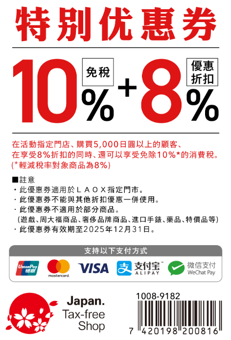 LAOX優惠券