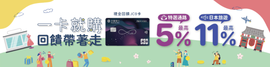 永豐現金回饋JCB卡